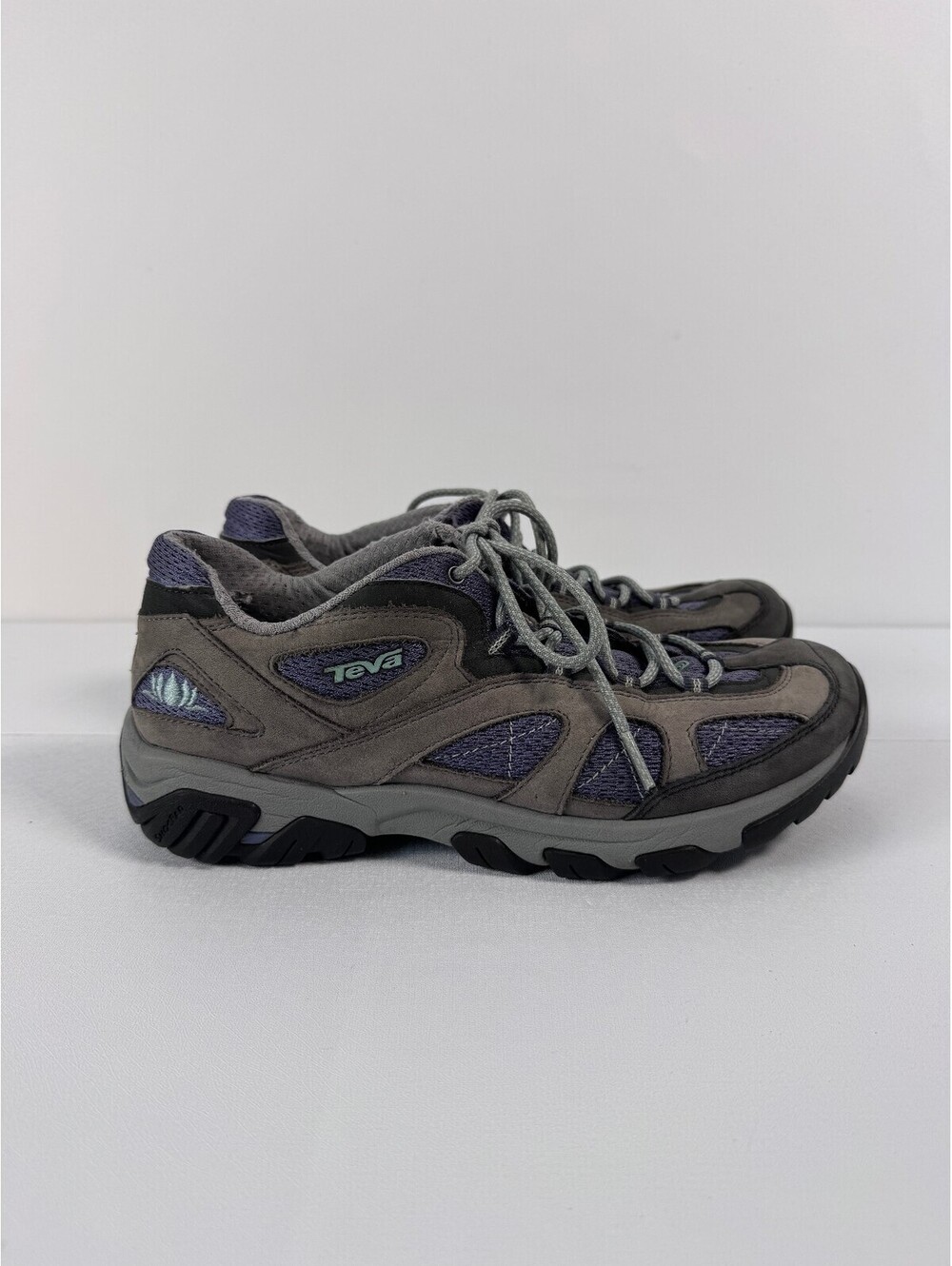 Teva Women's 9 Trail Hiking Shoes Suede Mesh Purple Gray Gorpcore Outdoor